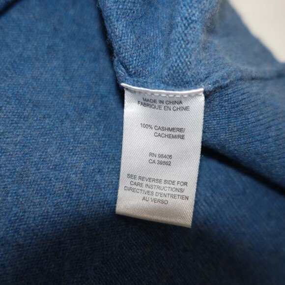 Theory Men's 100% Cashmere Vetel Crewneck Sweater Medium Blue Pullover M - Picture 5 of 7